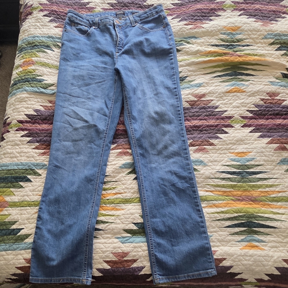 Jones New York Light Blue Straight Leg Jeans